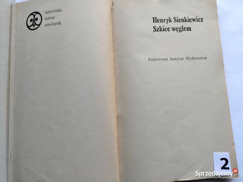 Henryk Sienkiewicz wybór nowel różnych lektury Gdynia sprzedam