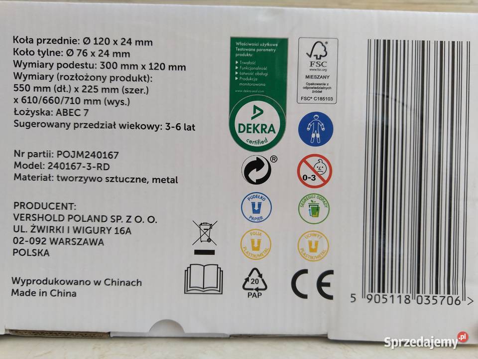 NAJTANIEJ Hulajnoga LED Trzykołowa 120mm sprzedam