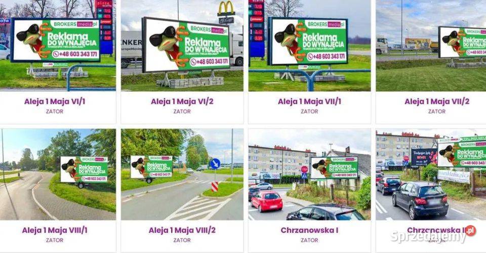 Reklama Billboard Zator Energylandia Wydruk małopolskie