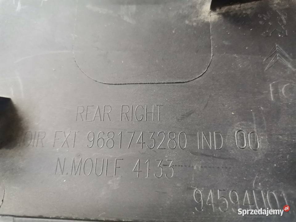 CITROEN C3 PICASSO 08 PRAWA LISTWA DRZWI TYŁ wielkopolskie Międzychód