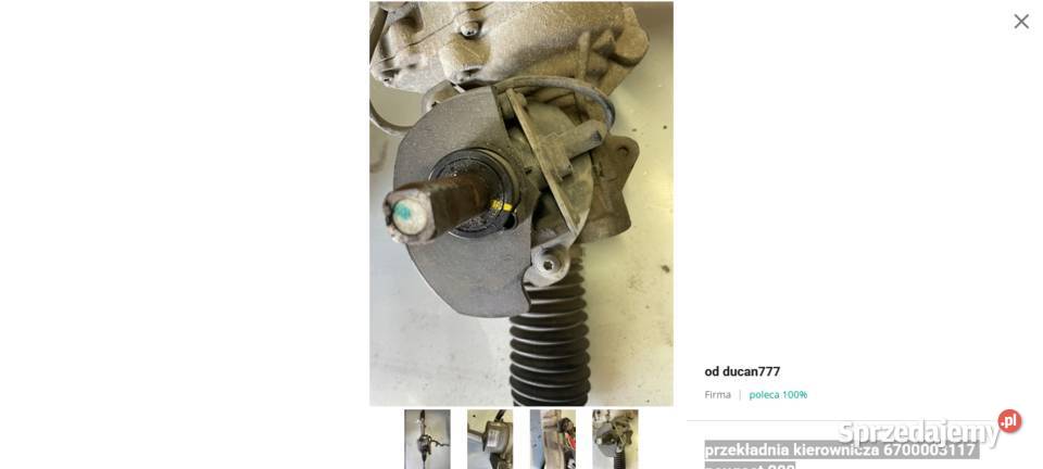przekładnia kierownicza 6700003117 peugeot 208 dolnośląskie