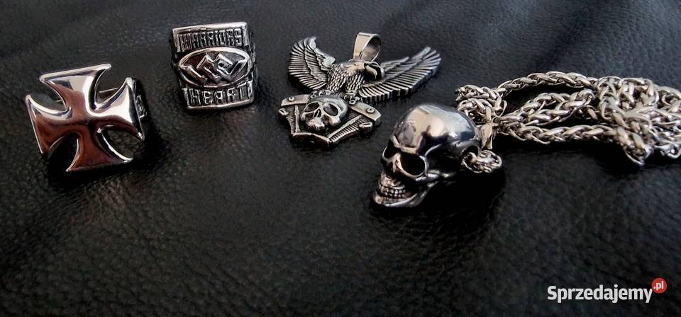 Wisiorek zawieszka brelok czaszka orzeł Harley Sochaczew