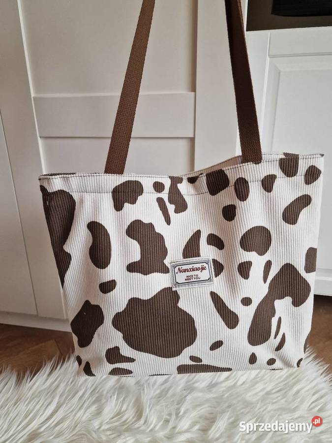 Torba na ramię A4 shopper krówka torebka na Torby i torebki Kłodzko sprzedam