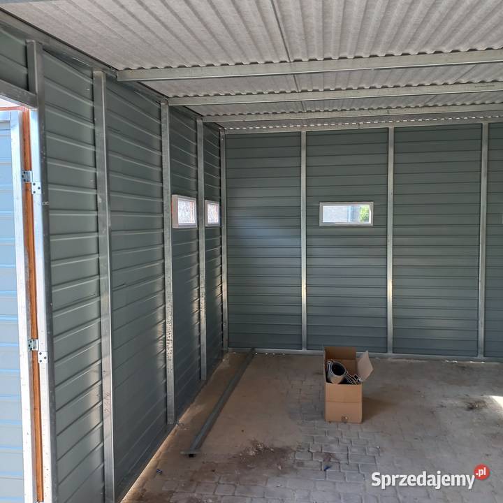 Wiata bkaszana Garaż blaszany 490x650 Altany i wiaty Sulechów sprzedam