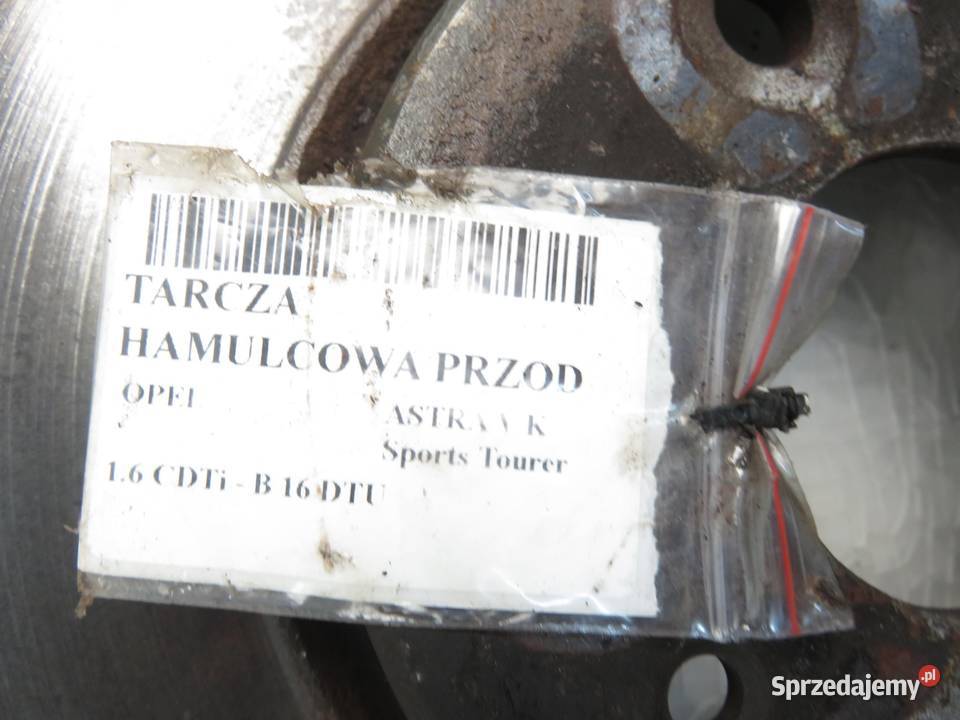 TARCZE HAMULCOWE PRZÓD OPEL ASTRA V K 16 CDTi sprzedam