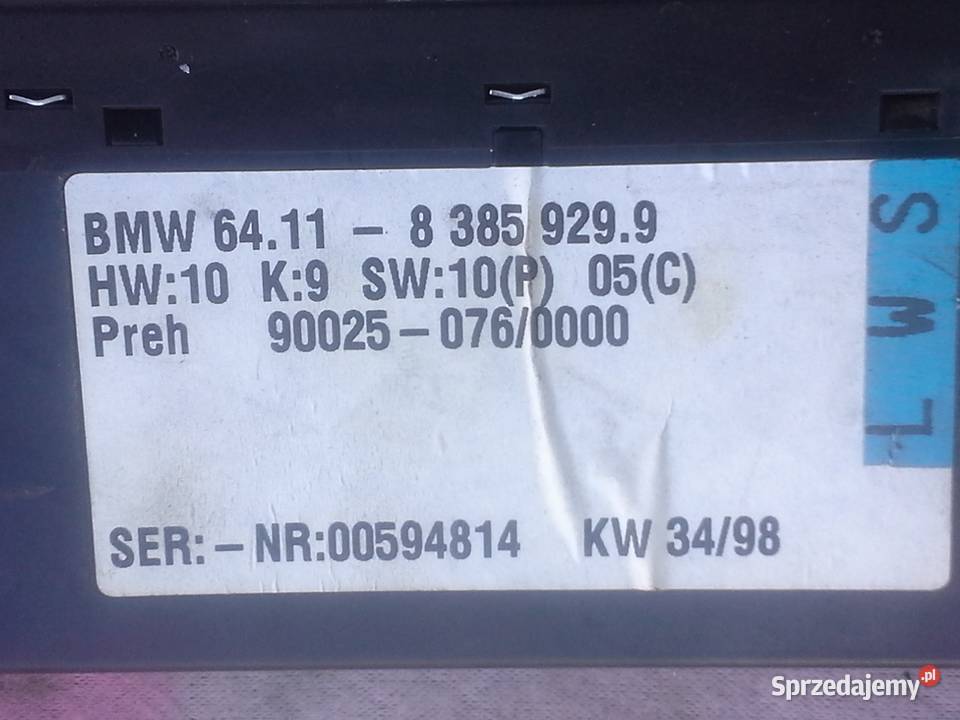BMW E39 panel nawiewu klimatyzacji 641183859299 sprzedam