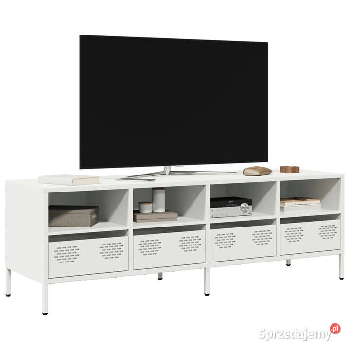 Szafka RTV biała 135x39x435 stal walcowana na Warszawa