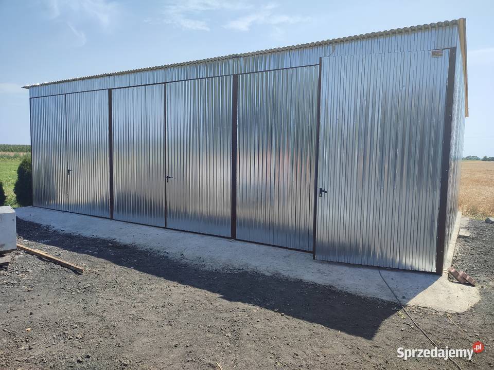 Garaż Blaszany Magazyn Rolniczy Wiata Zadaszenie 48m2 łódzkie