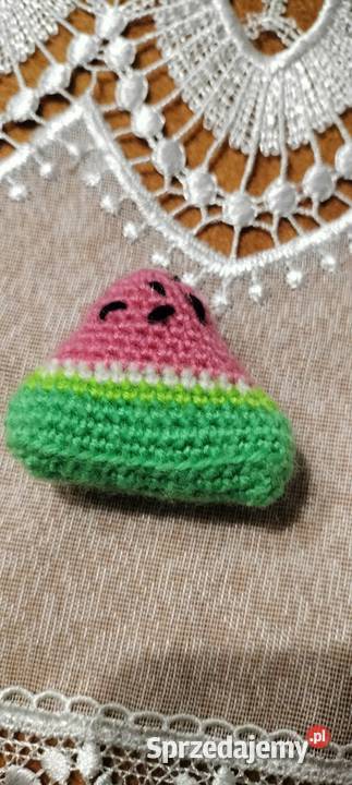 Maskotka arbuz na szydełku Częstochowa