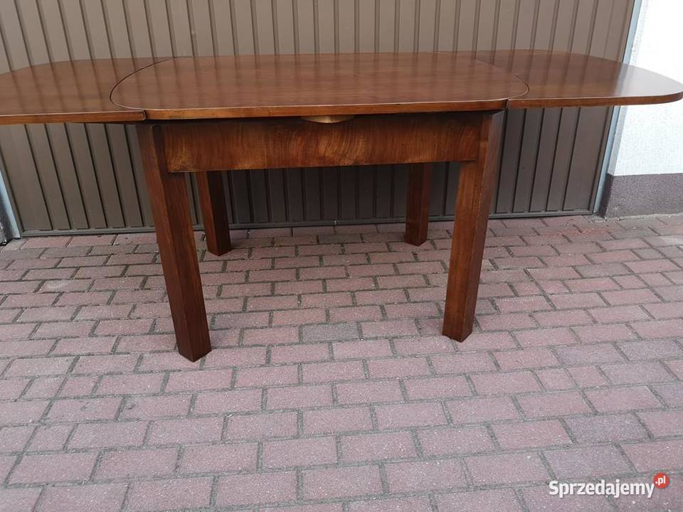Stół ArtDeco Orzech Antyk Stary Rozkładany wielkopolskie Swarzędz