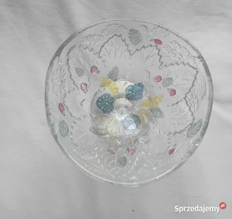 3 pucharki Poziomki Ząbkowice Crystallite proj Koźminek