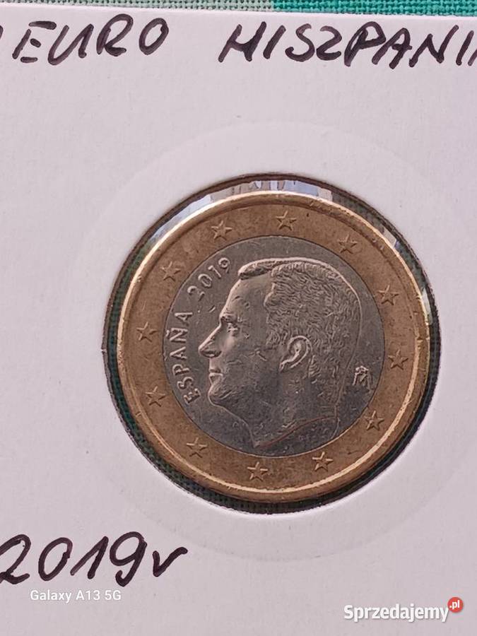 1 Euro Hiszpania 2019 r wielkopolskie Konin sprzedam