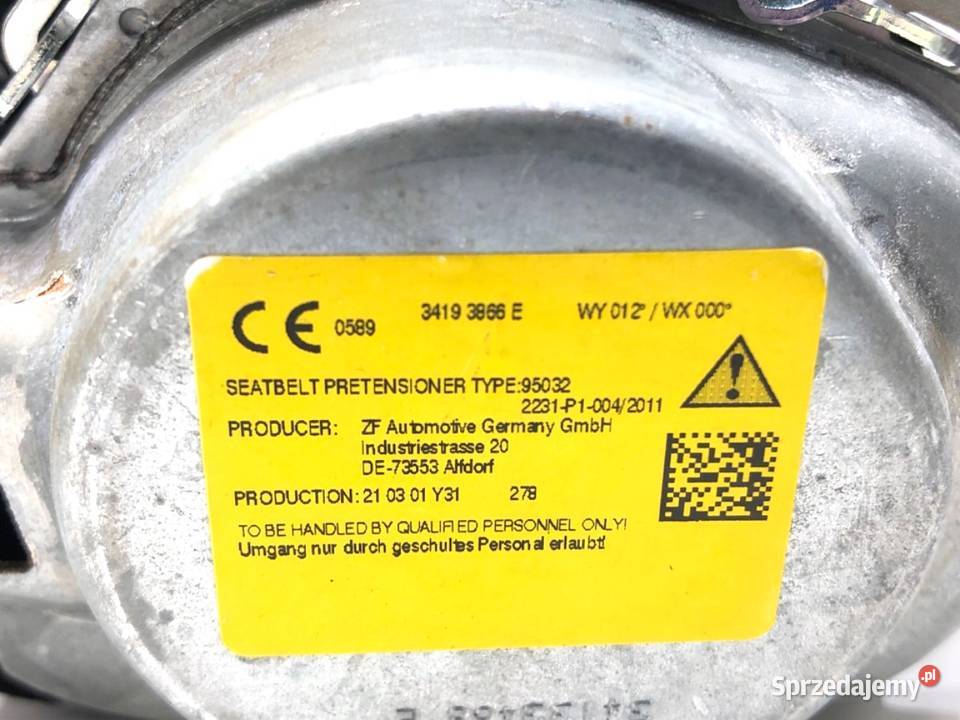 PAS BEZPIECZEŃSTWA KOMPLET MPAKIET BMW G30 Pasy bezpieczeństwa sprzedam