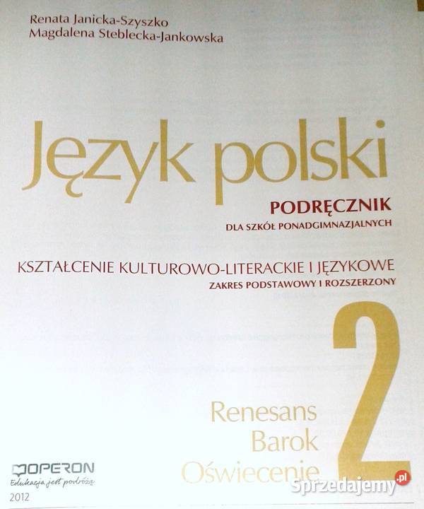 Odkrywamy na nowo 2 Język polski Podręcznik Chełm sprzedam