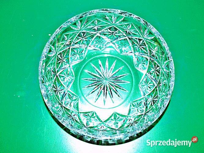 KRYSZTAŁOWA DUŻA MISA na owoce słodycze epoka śląskie