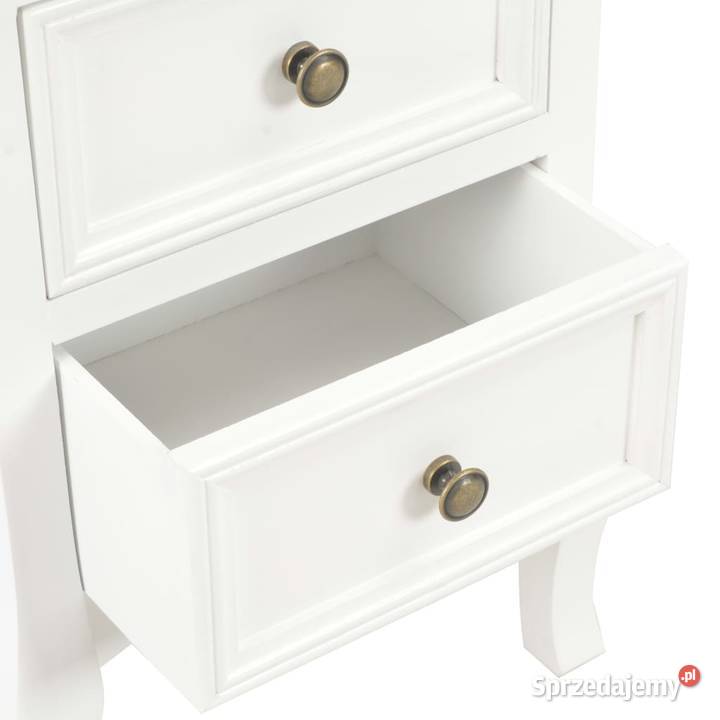 vidaXL Szafki nocne 2 białe 35x30x49 MDF Warszawa