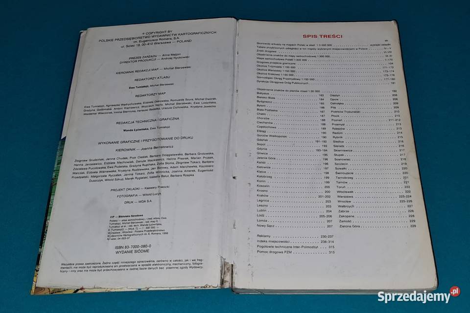 Polska Atlas Samochodowy Wyd 1998r Starocia Warszawa sprzedam