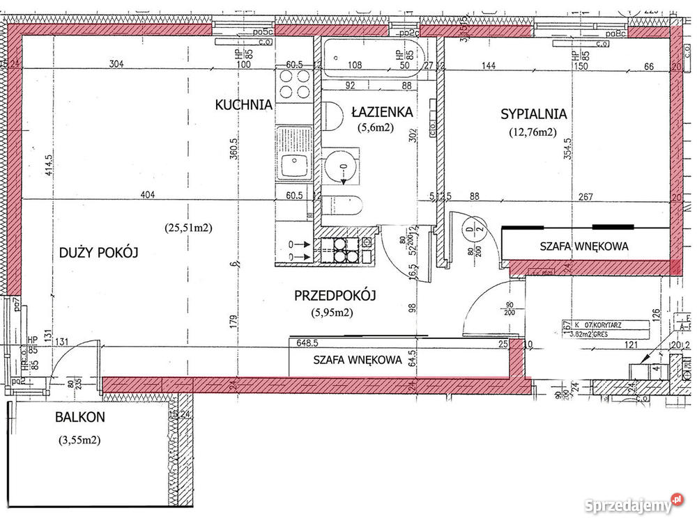 2pokojowe 49m2 Kraków Kliny Mieczykowa 2009 małopolskie Kraków