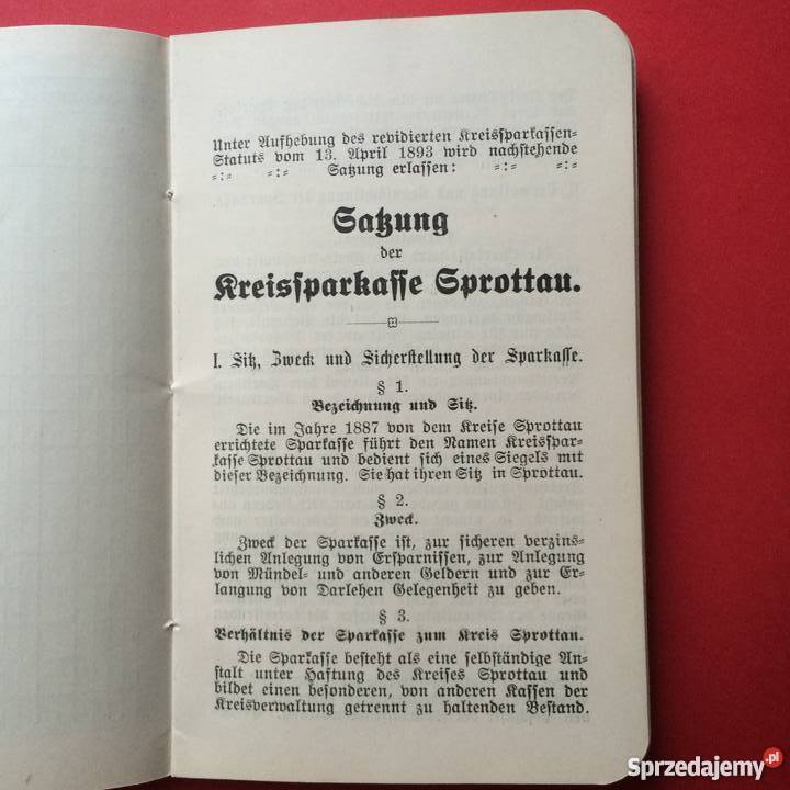 Sparkassenbuch Antykwariat Szczecin