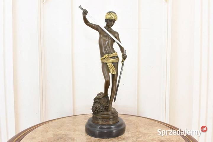 Dawid i Goliat Figura z Brązu Zwycięstwo Dawida małopolskie Kraków