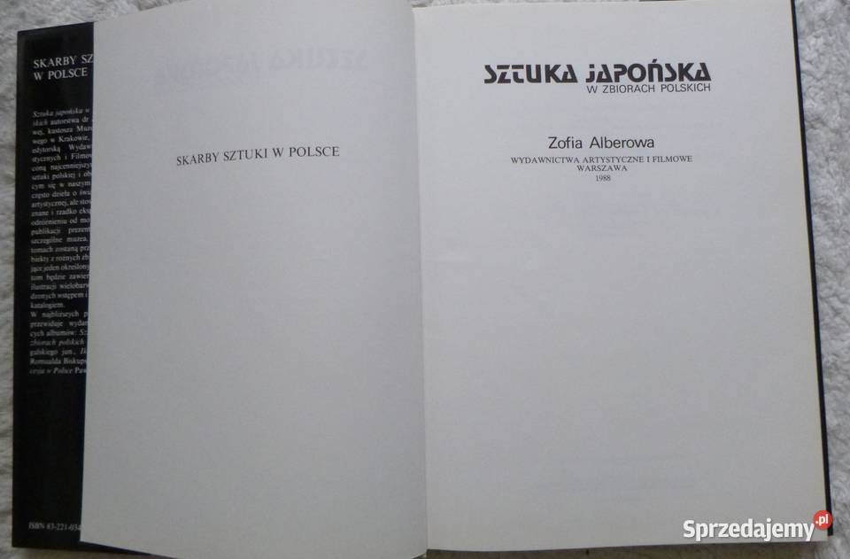Sztuka japońska w zbiorach polskich Zofia Rok wydania 1988 Książki i Podręczniki Warszawa