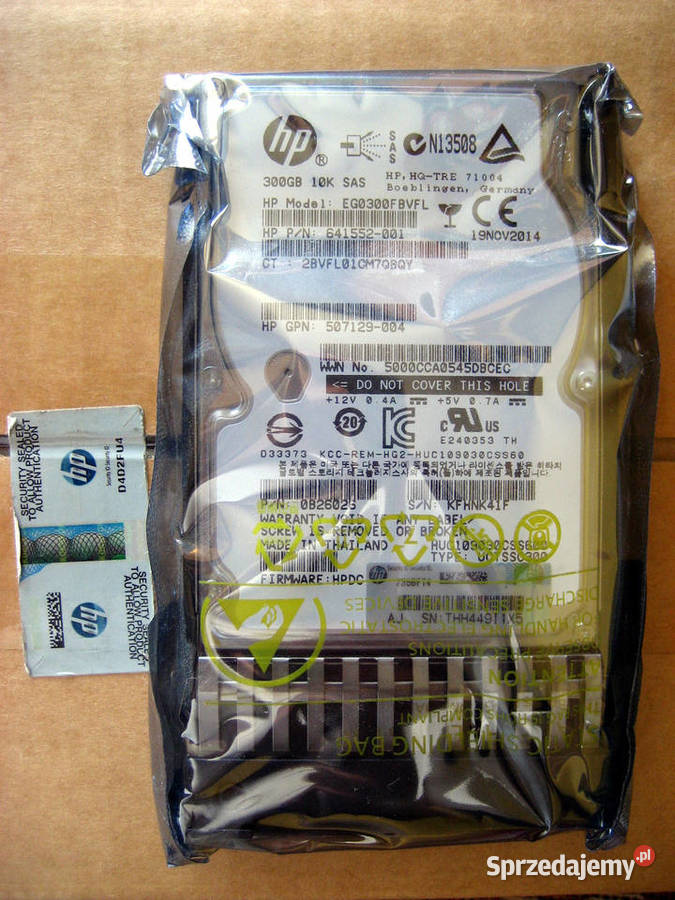 HDD SAS HP 300G 25 10K 6 Gbps Nowy Kielce sprzedam