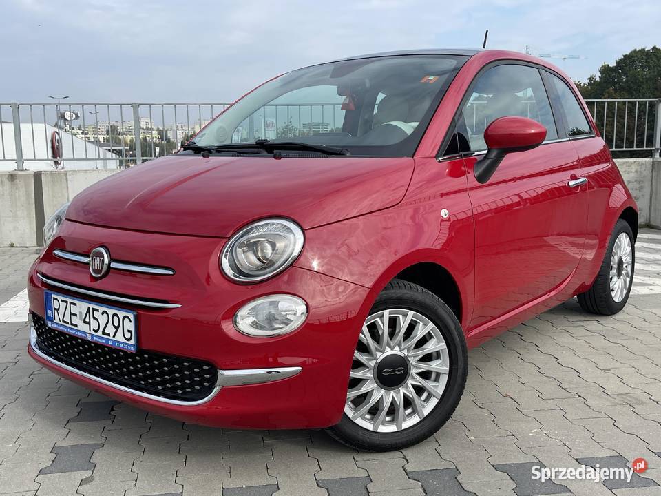 Fiat 500 12 8V 69 2016R 92 529 LOUNGE tryb CITY benzyna podkarpackie Rzeszów