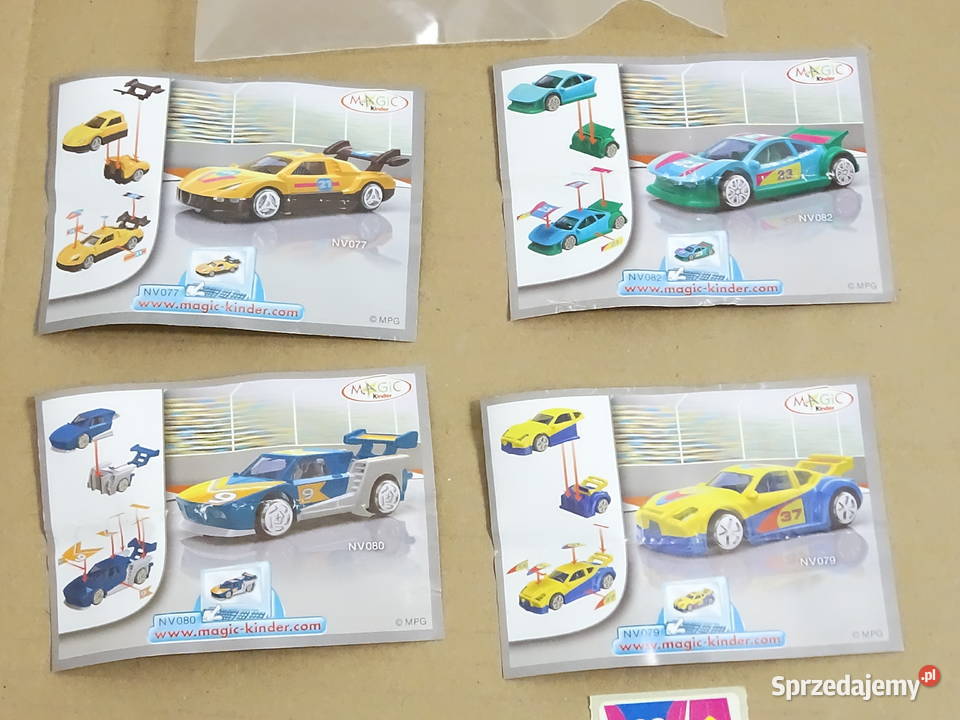 Seria Kinder Niespodzianka Auto Wyścigówki lubelskie Biłgoraj