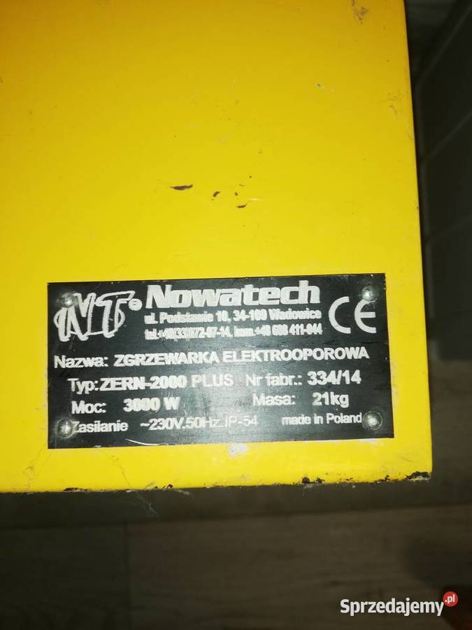 Zgrzewarka elektrooporowa ZERN2000 PLUS Skaner