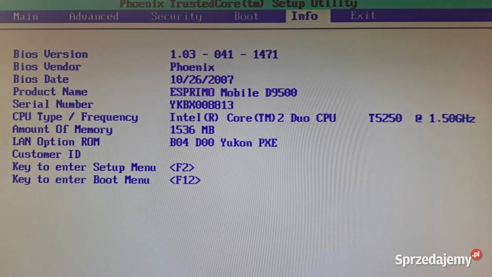 Fujitsu SIEMENS ESPRIMO MOBILE D9500 154 15 GHz 15-15.9"