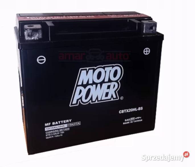 Akumulator motocyklowy Motopower CBTX20HLBS Części i akcesoria motocyklowe Wałbrzych