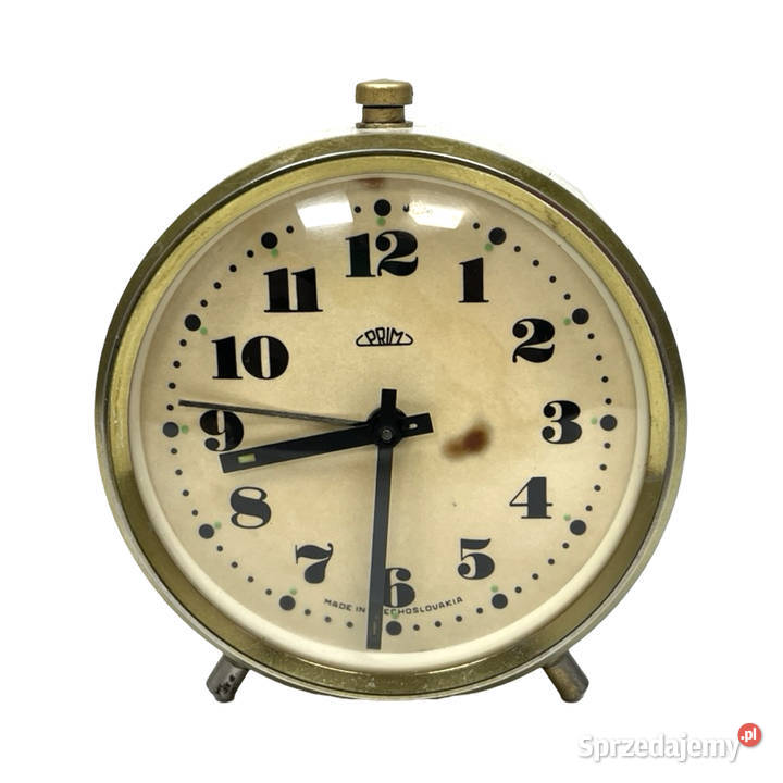 Sprawny Budzik PRIM Vintage Czechosłowacja lata Zegary Warszawa