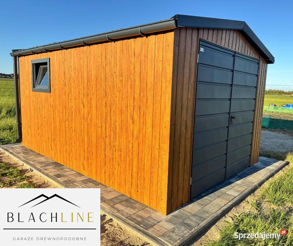 Garaż blaszany drewnopodobny 4x5 producent 4x6 Piotrków Trybunalski sprzedam