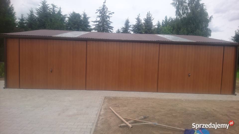 Garaż Blaszany Drewnopodobny Blaszak WIATA HALA Płońsk