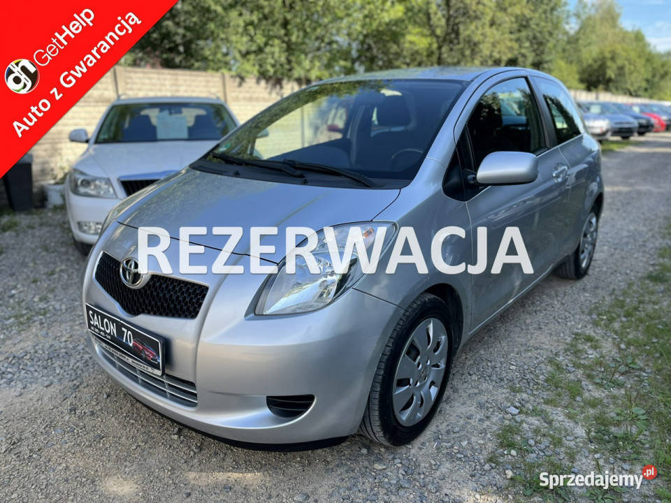 Toyota Yaris 13 1WŁ Oryginal Lakier Klima El 1298cm3 Samochody osobowe Częstochowa