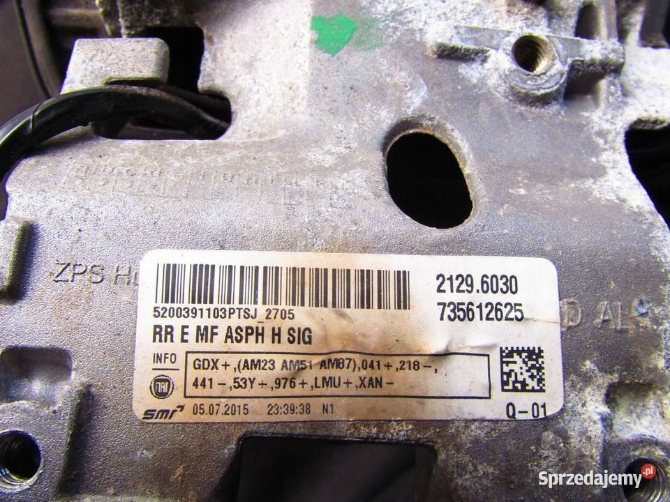 LUSTERKO PRAWE 6 PIN 601 JEEP RENEGADE 735612625