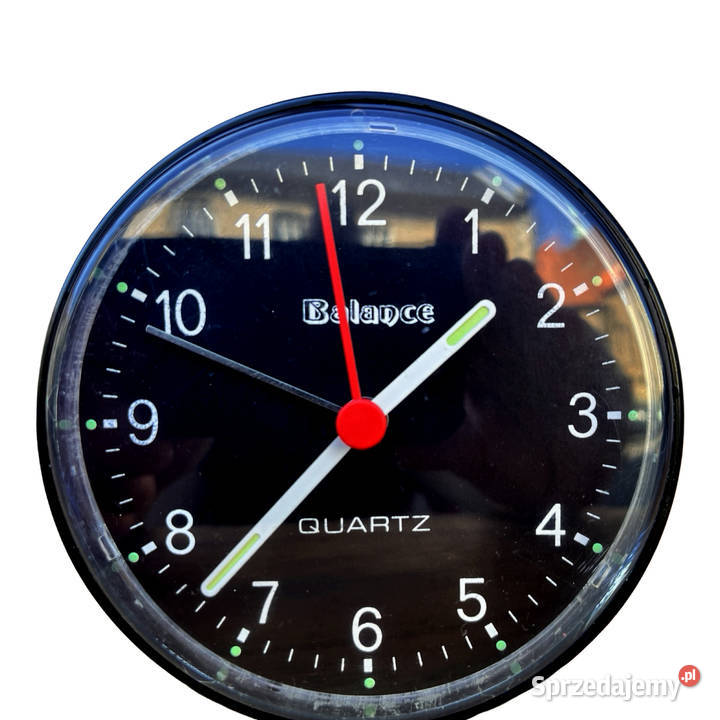 Czarny elektryczny budzik Balance Niemcy lata 80 Zegary Warszawa