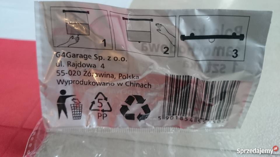 Roleta przeciwsłoneczna na szybę FLAGA POLSKA Kielce