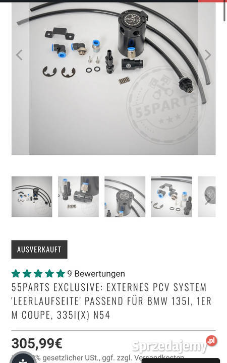 Pił catch tank n54 e92 e82