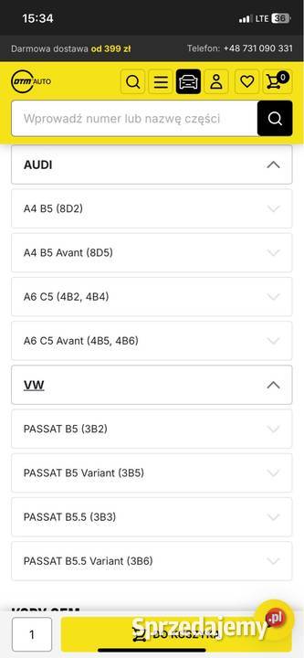Belka zawieszenia silnika do AUDI A4 B5 A6 C5 VW Dębica sprzedam