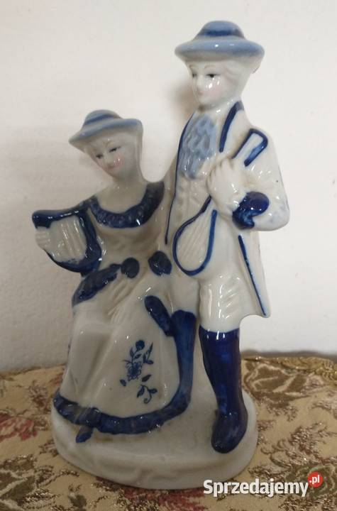 Porcelanowa figurka muzyków w stylu vintage Figurki i rzeźby sprzedam
