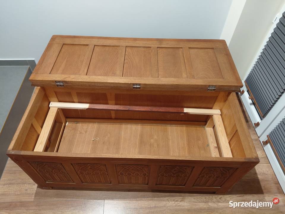 duża drewniana skrzynia kufer 243 Byczyna sprzedam