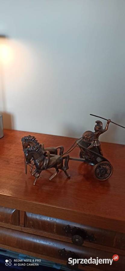 Rzymska figurka cała z miedzi ciężka Tczew