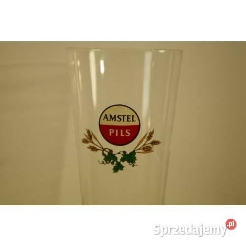 Kielich piwny Amstel Pils oryginalne szkło śląskie