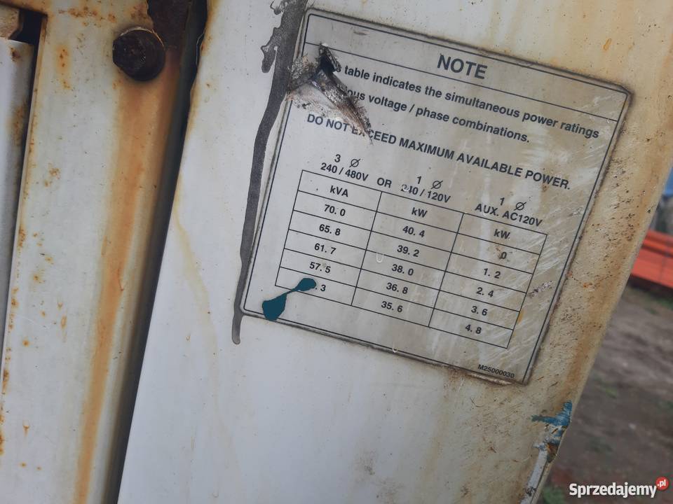 Sprzedam agregat prądotwórczy 40 KW Starachowice