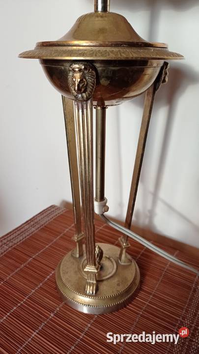 Mosiężna lampka nocna artdeko Dom i Ogród kujawsko-pomorskie Włocławek