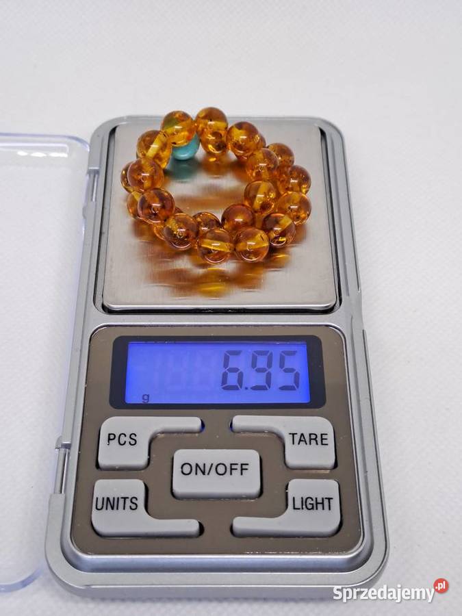 Bransoletka z bursztynu bursztyn bałtycki kulka mazowieckie Warszawa sprzedam
