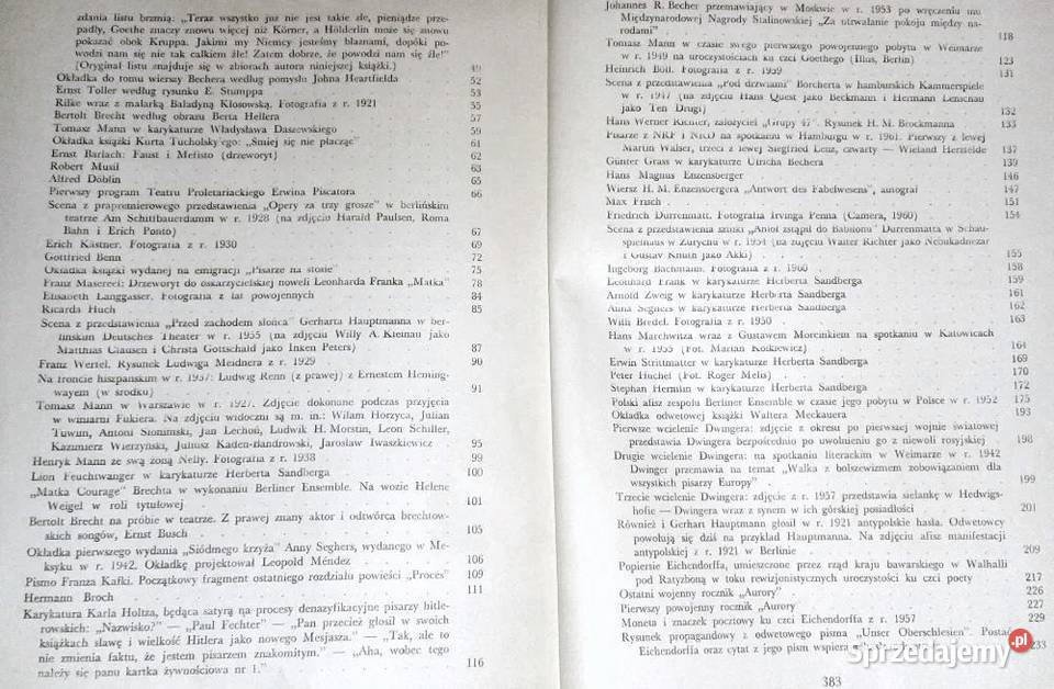 Literatura niemiecka w XX wieku Wilhelm Szewczyk Pozostałe