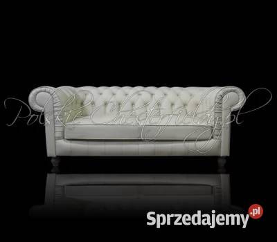 Skórzana SOFA Pikowana CHESTERFIELD CANON 3 OS sprzedam