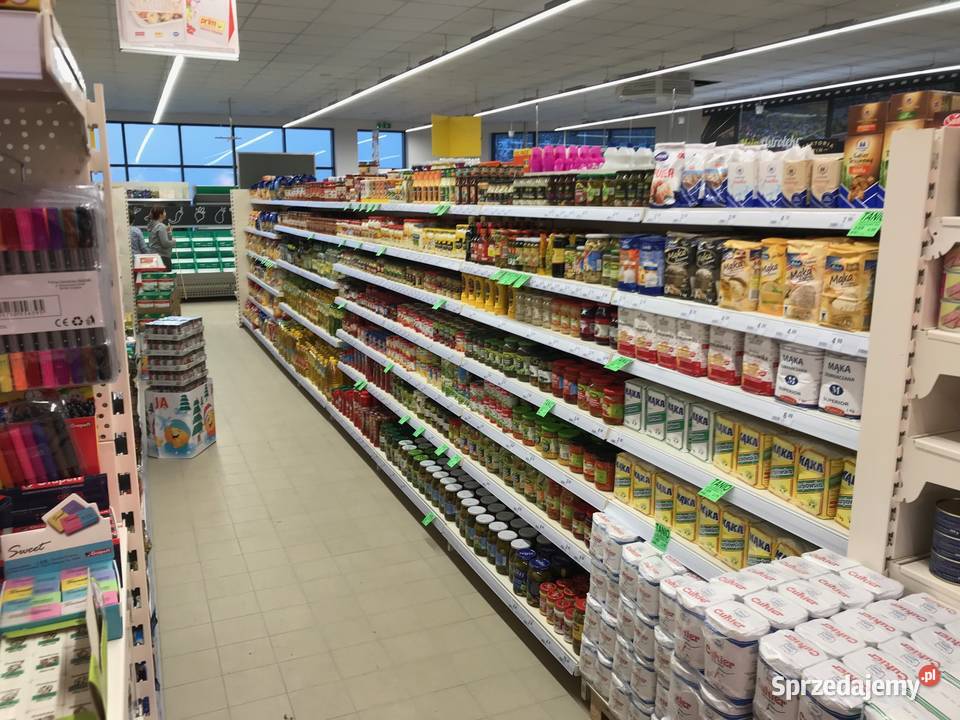 Regał sklepowy metalowy przyścienny magazynowy Ostrołęka